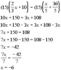 Solving college algebra problems