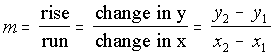 slope formula