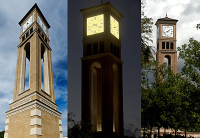 The Hayward Spirit Tower from 3 different angles.