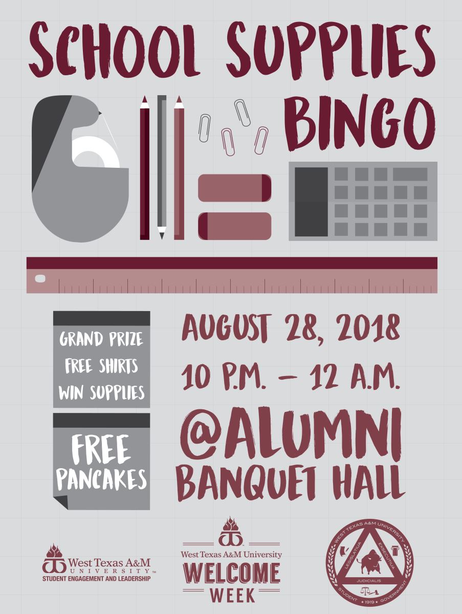 School Supplies BINGO