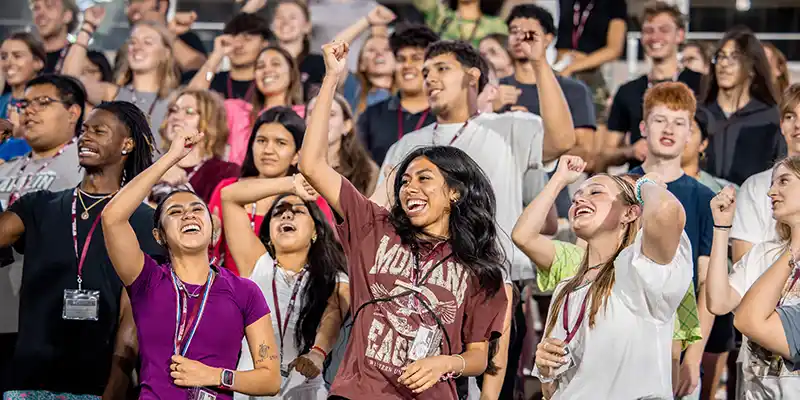 Students at Football Game