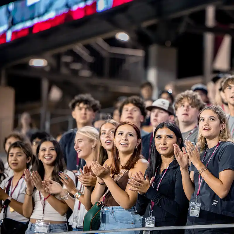 Students at New Student Orientation