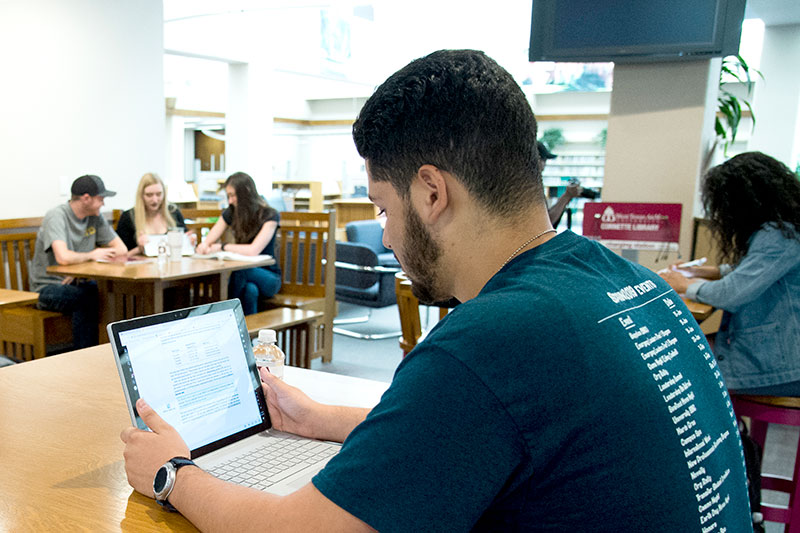 Student with Laptop