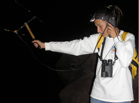 Student Using Radio Telemetry