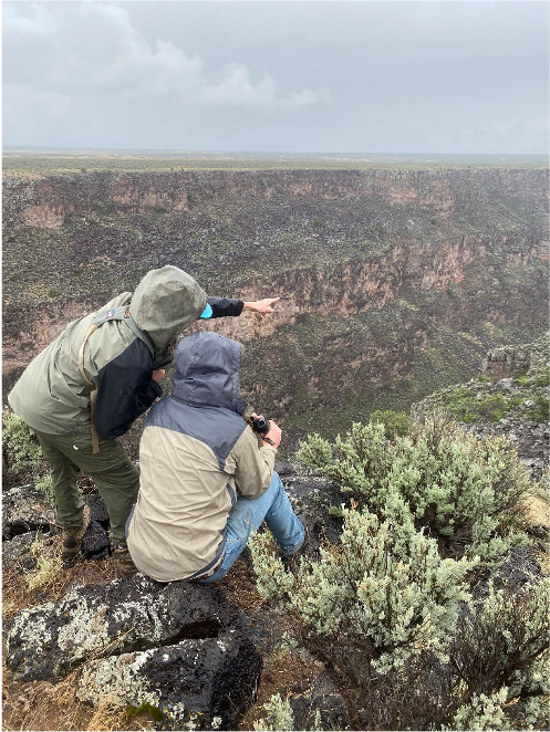 Students Viewing a Canyon