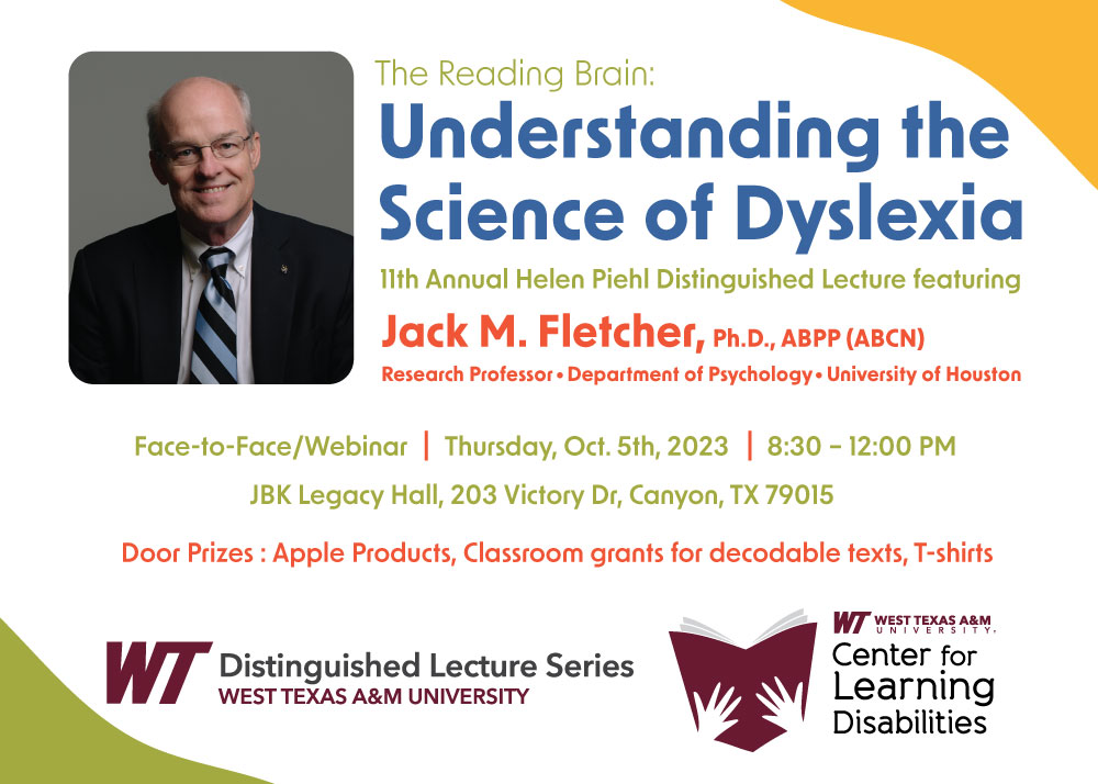 Understanding Dyslexia Postcard Front