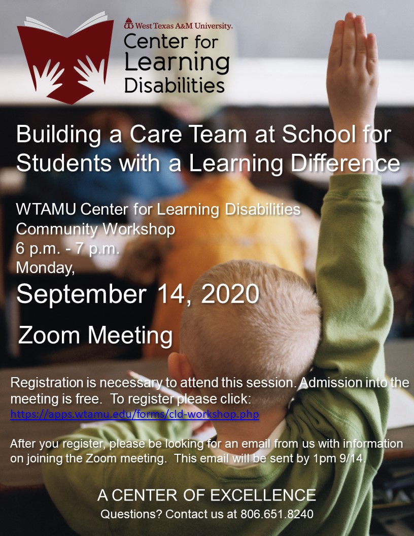 Center for Learning Disabilities WTAMU