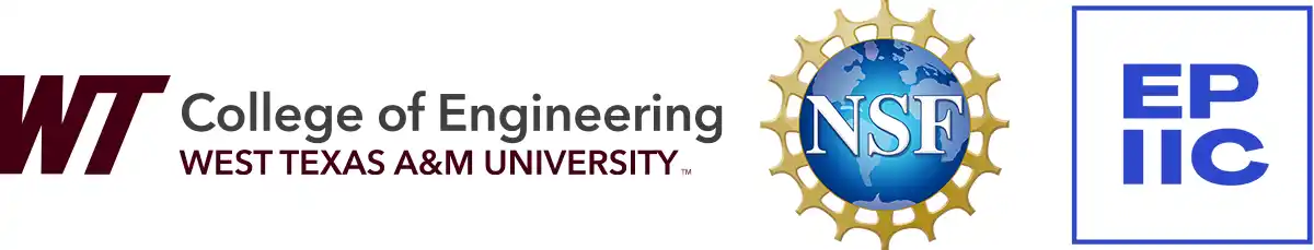 WT College of Engineering, NSF and EPIIC Logos
