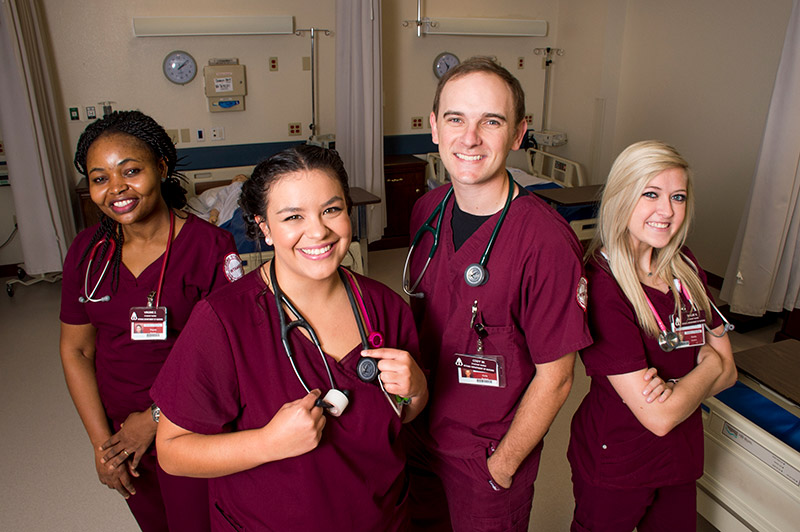 a group of nursing students