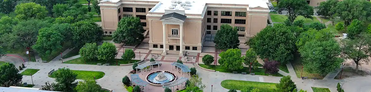 Old Main Pedestrian Mall Aerial