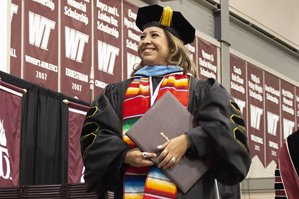 WT Student Graduating
