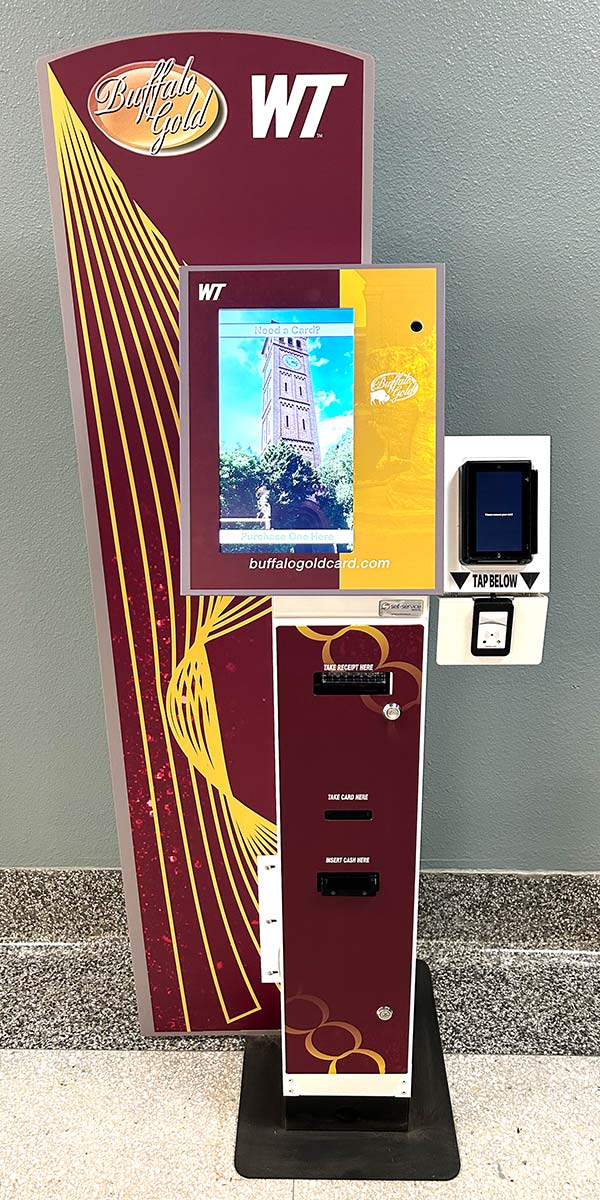 Buff Gold Card Machine in Old Main