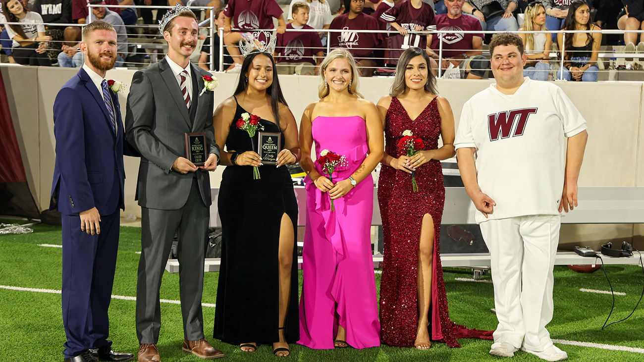 Homecoming Queen, King Crowned at WT's Victorious Oct. 1 Game