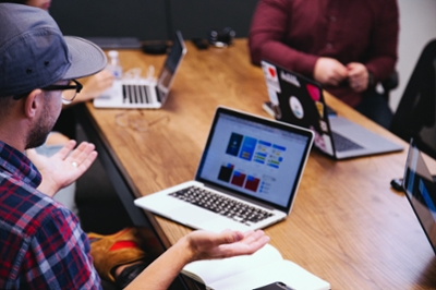 Meeting with laptops