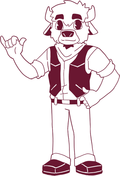 Bucky Boedy Illustration One Color