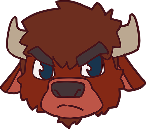 Bucky Face Gameday Illustration Full Color
