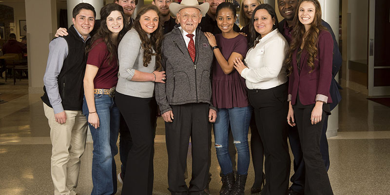 students with a donor