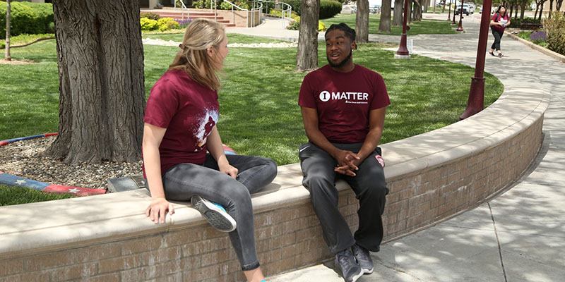 Two Students Chatting