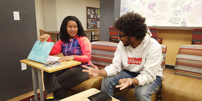 Students in the Multicultural Suite