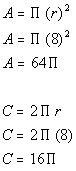 area of a circle