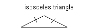 isoceles triangle