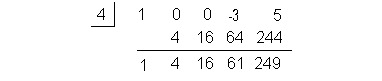 synthetic division