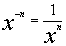 negative exponents