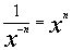 negative exponents