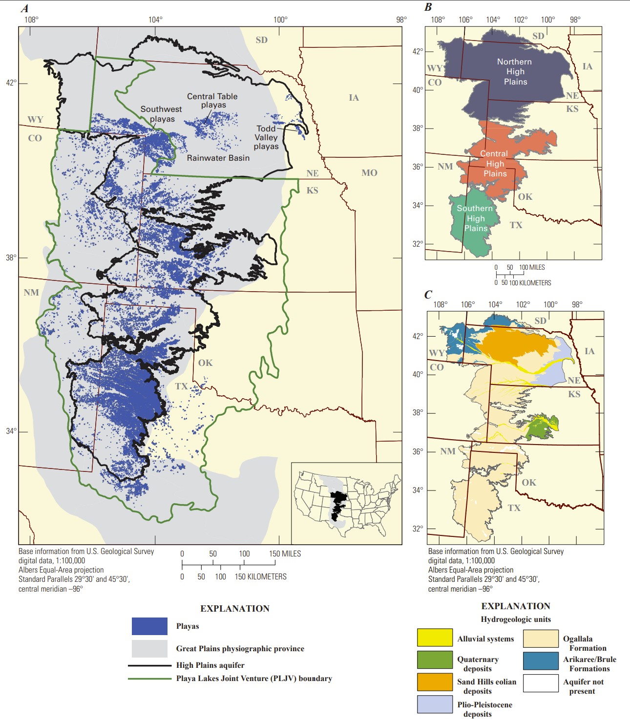 Ogallala Aquifer map