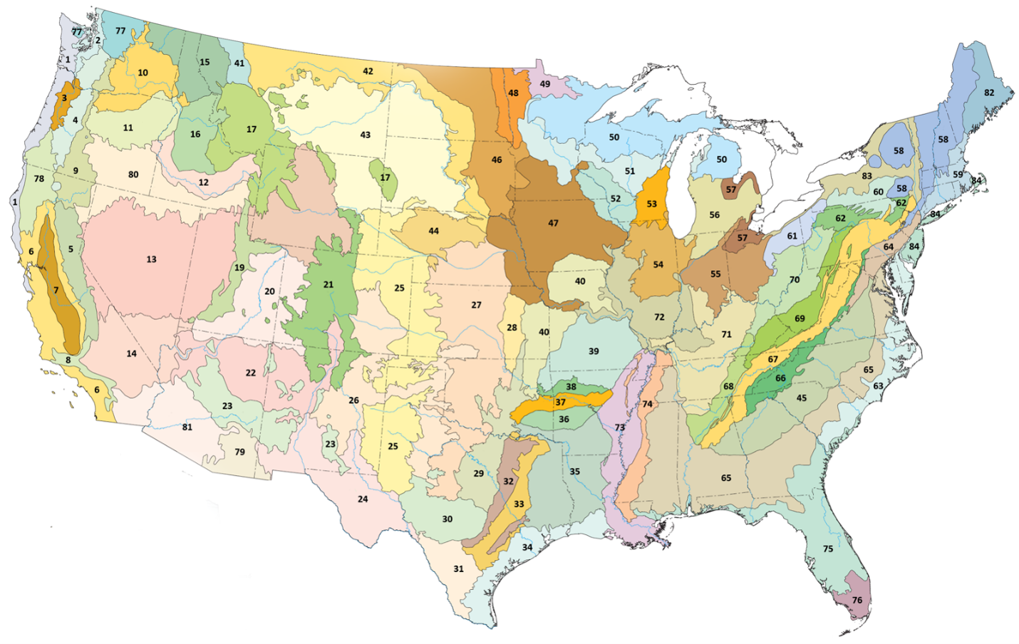 Ogallala Aquifer map