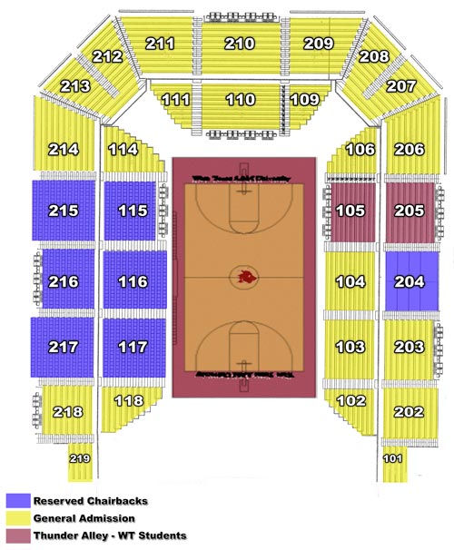 University Of Texas Basketball Seating Chart