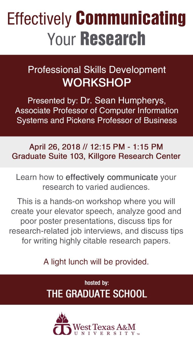Effectively Communicating Your Research