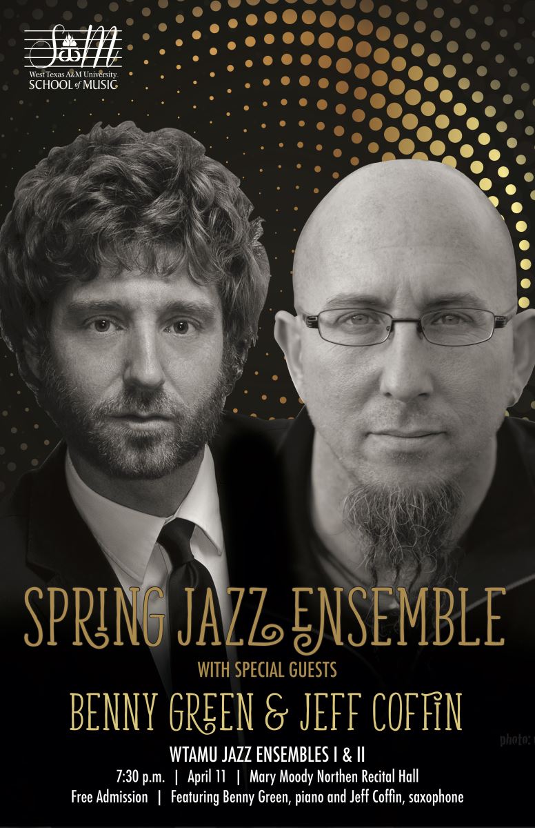 WTAMU Jazz Bands with Guests Jeff Coffin & Benny Green