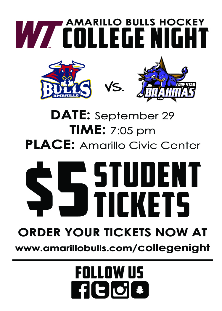 Amarillo Bulls Hockey $5 College Night