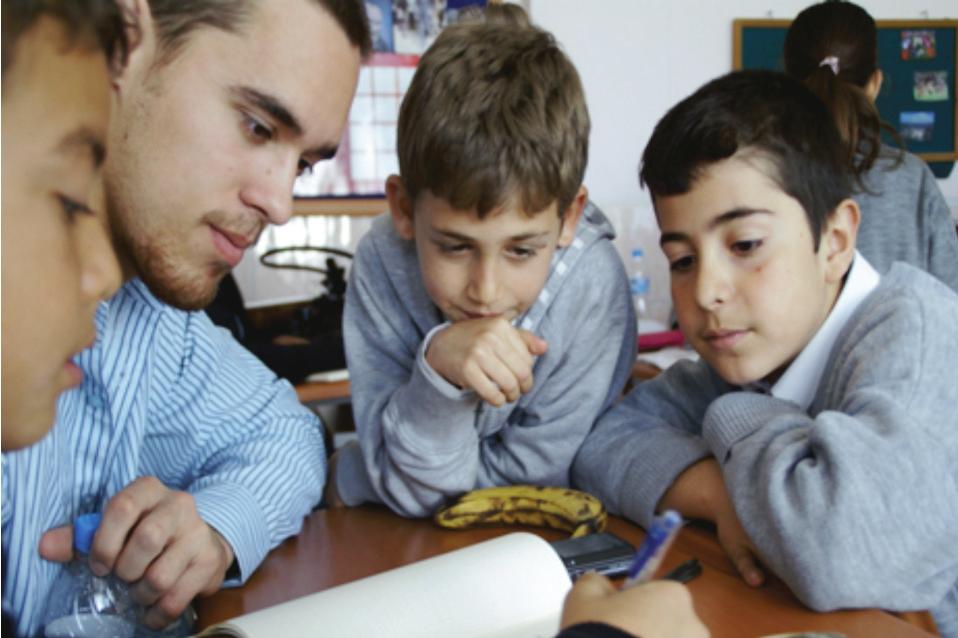 WT Student teaching kids in a foreign country