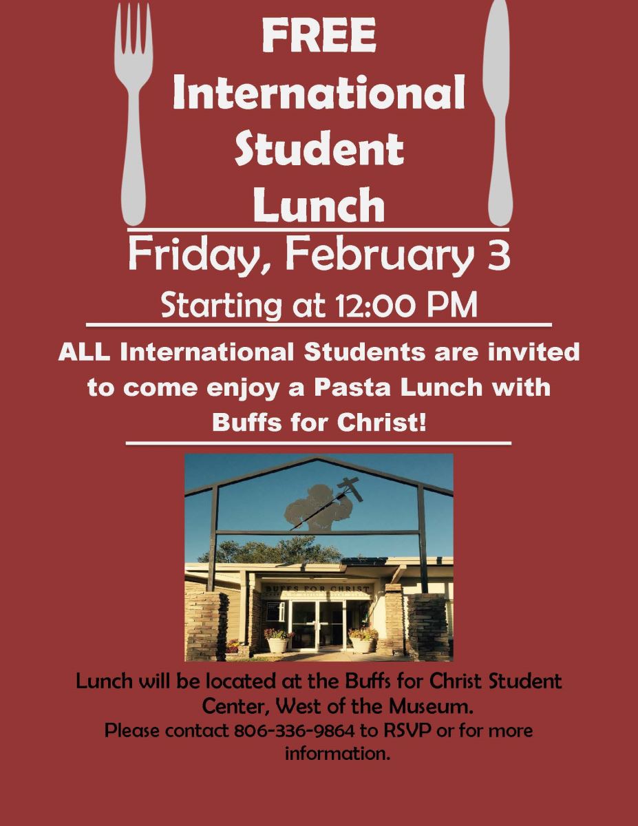 buffs for christ pasta lunch