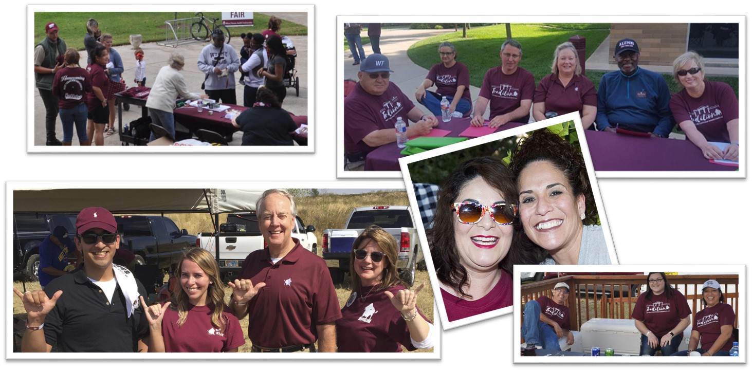 photos of volunteers at WT events