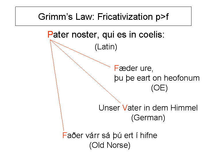 Grimm S Law Fricativization P F